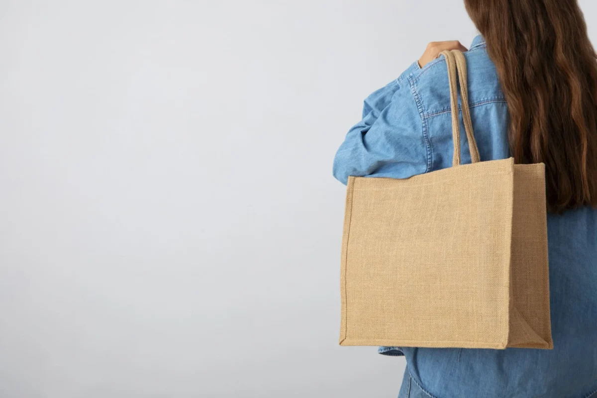 girl holding bag