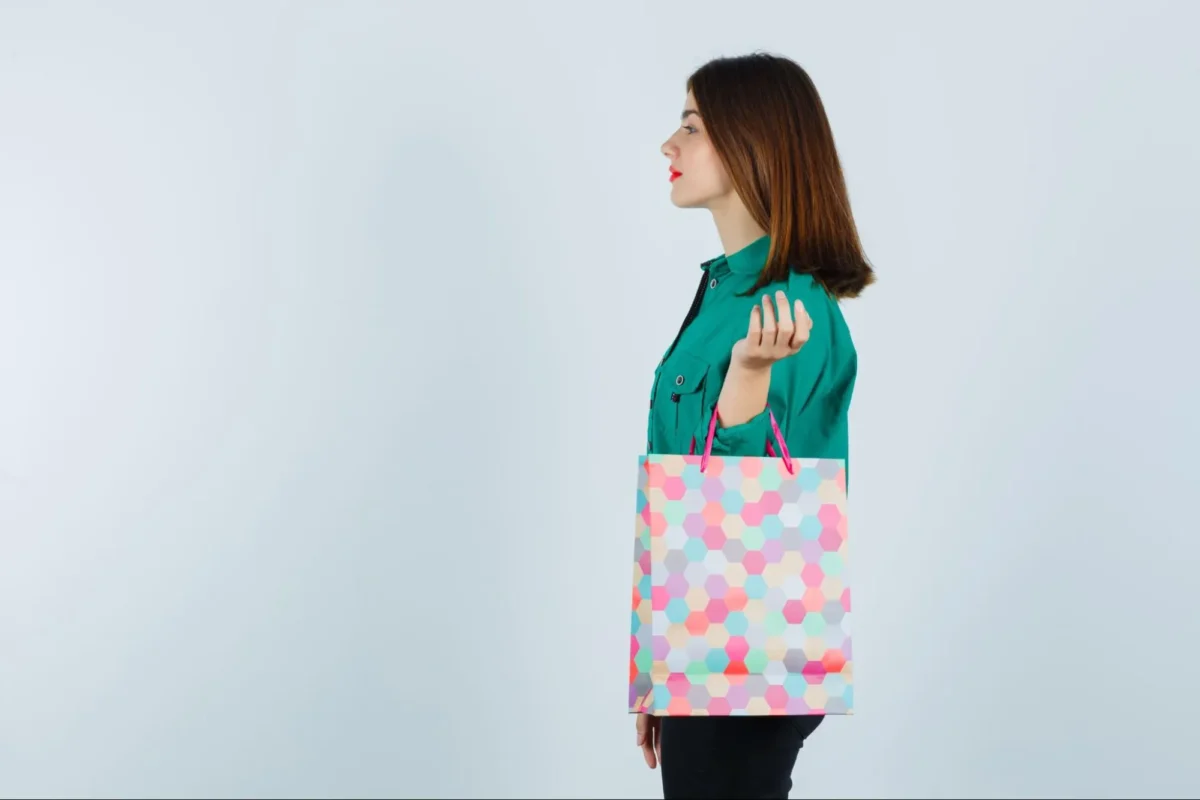Woman Holding bag